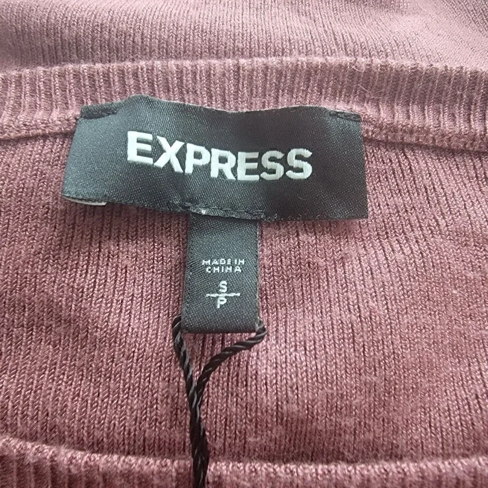 Express Corset Style Sweater with Bishop Sleeves. NWOT. Size S.